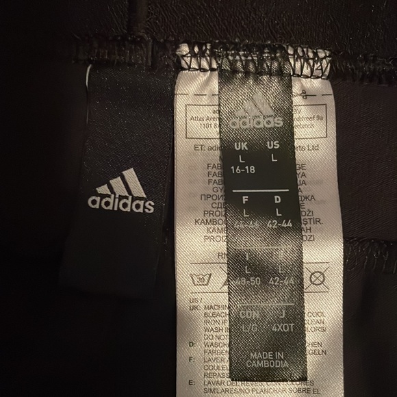 Adidas youth leggings size large - Picture 3 of 4